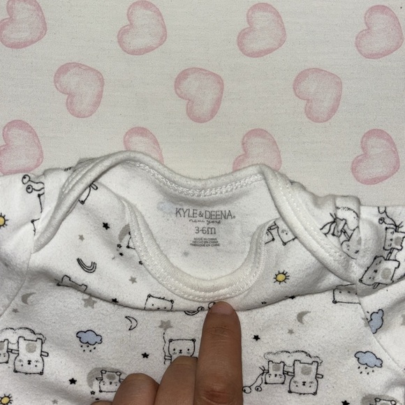 (3/$10) Kyle & Deena onsie 3-6M - Picture 2 of 3